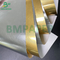 Su geçirmez 70GSM 75GSM Altın Gümüş Islak Güçlü Bira Etiketi Metalleştirilmiş Kağıt Rulo